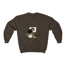 Load image into Gallery viewer, Dark Chocolate Paint A Picture Sweatshirt W/ Baby Visionary Logo
