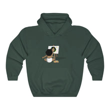 Load image into Gallery viewer, Forest Green Paint A Picture  Hoodie W/ Baby Visionary Logo
