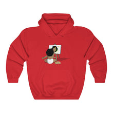 Load image into Gallery viewer, Red Paint A Picture  Hoodie W/ Baby Visionary Logo
